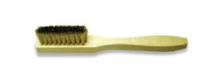 Straight hardwood handle utility brush